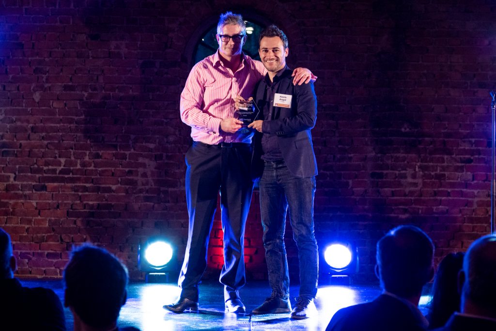 image of Alexis Angot of Ynsect recieves awardsect receiving award for